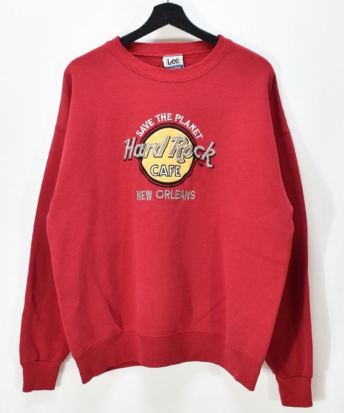 VINTAGE(ヴィンテージ)の「【ヴィンテージ古着】90s Hard Rock CAFE/ハードロックカフェ ロゴ スウェット USA製(スウェット・メンズ・レッド・X-LARGE)」の2枚目の写真