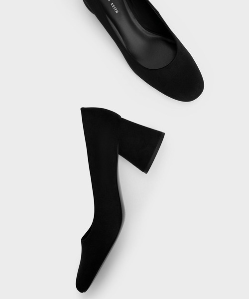 CHARLES & KEITH(チャールズ & キース)の「シリンダーヒール パンプス(パンプス・レディース・バーガンディー/ブラック/ブラック系その他2・22.5cm/23cm/23.5cm/24.5cm/25cm/25.5cm)」の6枚目の写真
