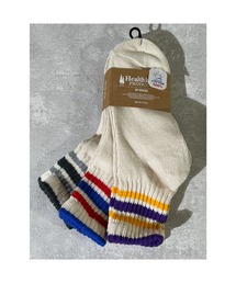 Healthknit Product（ヘルスニットプロダクト）の「Healthknit PRODUCT　3Pｿｯｸｽ ｸｫｰﾀｰ ﾚﾄﾛ配色ﾗｲﾝ（ソックス/靴下）」