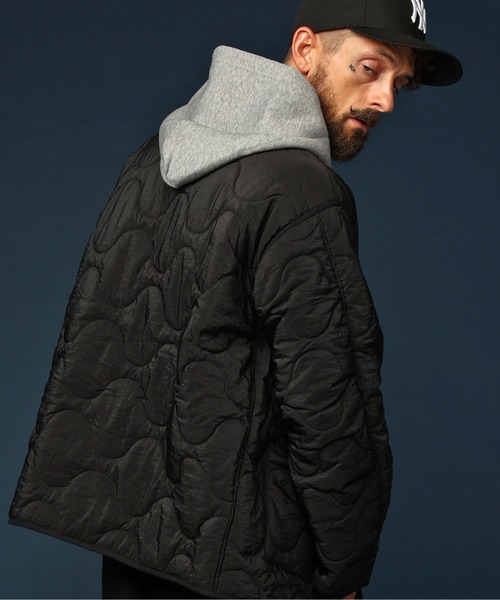 JACKROSE(ジャックローズ)の「JE ONION QUILT LINER COAT(ブルゾン・メンズ・ブラック/カーキ・M/L)」の6枚目の写真