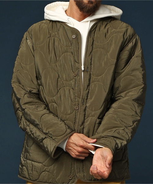 JACKROSE(ジャックローズ)の「JE ONION QUILT LINER COAT(ブルゾン・メンズ・ブラック/カーキ・M/L)」の16枚目の写真