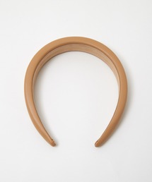 Alite cloth（アリーテクロス）の「レザー 無地 シンプル ぷっくりボリュームワイドカチューシャ（カチューシャ）」