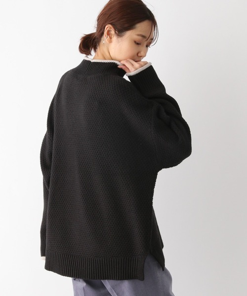 GLOBAL WORK（グローバルワーク）の「カノコロールネックニットプルオーバー/295864（ニット/セーター・レディース・ベージュ/オフホワイト/ブラック/オレンジ/サックスブルー・LARGE/MEDIUM）」の12枚目の写真