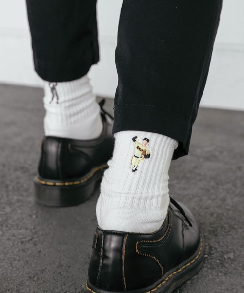 HIGHTIDE(ハイタイド)の「decka Quality socks デカ クォリティソックス Pile Socks Embroidery パイルソックス エンブロイダリー(ソックス/靴下・メンズ・その他1/その他2/その他3/その他5/その他8/その他6/その他4/その他7・FREE)」の3枚目の写真