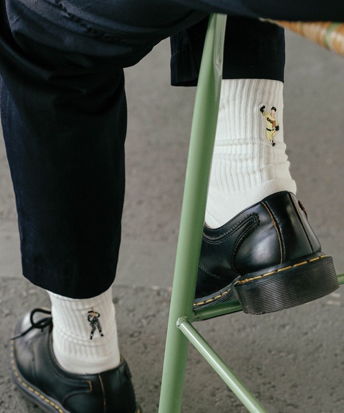 HIGHTIDE(ハイタイド)の「decka Quality socks デカ クォリティソックス Pile Socks Embroidery パイルソックス エンブロイダリー(ソックス/靴下・メンズ・その他1/その他2/その他3/その他5/その他8/その他6/その他4/その他7・FREE)」の10枚目の写真