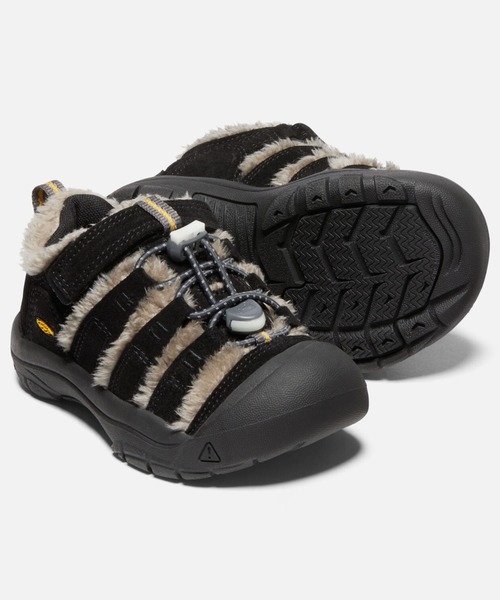 KEEN（キーン）の「NEWPORT SHOE / ニューポート シュー ★Collaboration with《THE PARK SHOP》 / キッズ スニーカー（スニーカー・キッズ・ブラック×ベージュ・15cm/16cm/17cm/18cm/18.5cm/19.5cm）」の9枚目の写真