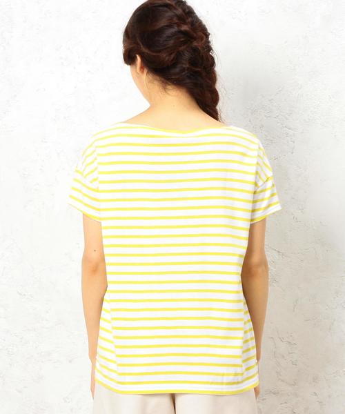 ORCIVAL（オーシバル）の「[オーシバル]ORCIVAL C BOR S/S プルオーバー カットソー（Tシャツ/カットソー・レディース・ブラック/イエロー/ロイヤルブルー・フリー）」の8枚目の写真