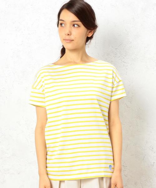 ORCIVAL（オーシバル）の「[オーシバル]ORCIVAL C BOR S/S プルオーバー カットソー（Tシャツ/カットソー・レディース・ブラック/イエロー/ロイヤルブルー・フリー）」の9枚目の写真