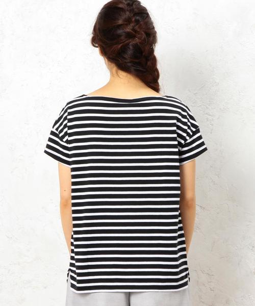 ORCIVAL（オーシバル）の「[オーシバル]ORCIVAL C BOR S/S プルオーバー カットソー（Tシャツ/カットソー・レディース・ブラック/イエロー/ロイヤルブルー・フリー）」の4枚目の写真