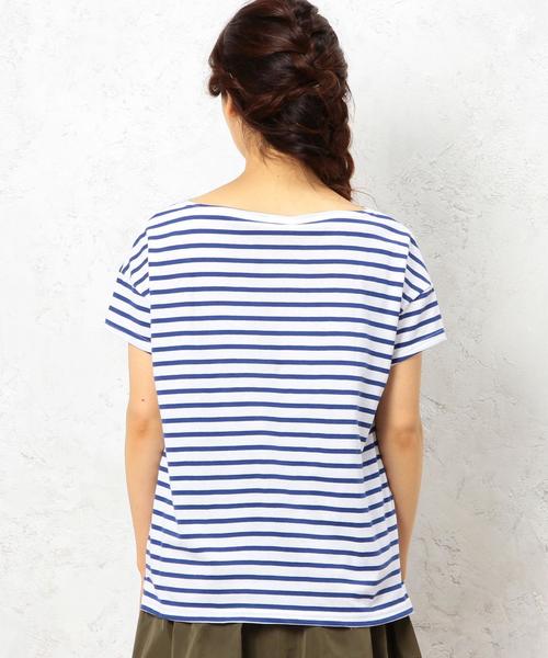 ORCIVAL（オーシバル）の「[オーシバル]ORCIVAL C BOR S/S プルオーバー カットソー（Tシャツ/カットソー・レディース・ブラック/イエロー/ロイヤルブルー・フリー）」の6枚目の写真