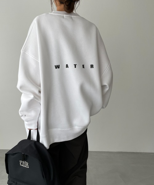 CANAL JEAN（キャナルジーン）の「1975 TOKYO(1975 トーキョー) "HEAVY WATER"裏起毛クルーネックトレーナー（スウェット・レディース・ホワイト/ブラック/サンドベージュ・X-LARGE/LARGE）」の13枚目の写真