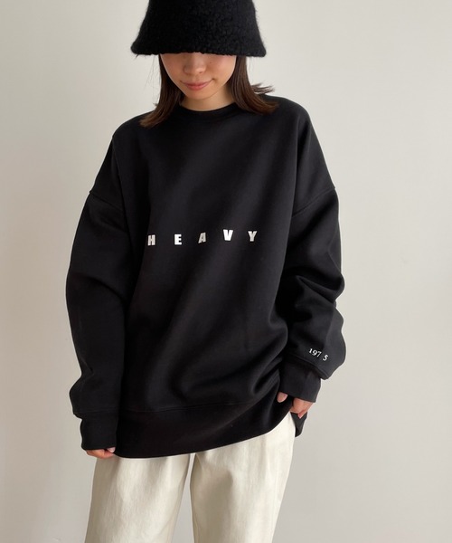 CANAL JEAN（キャナルジーン）の「1975 TOKYO(1975 トーキョー) "HEAVY WATER"裏起毛クルーネックトレーナー（スウェット・レディース・ホワイト/ブラック/サンドベージュ・X-LARGE/LARGE）」の15枚目の写真