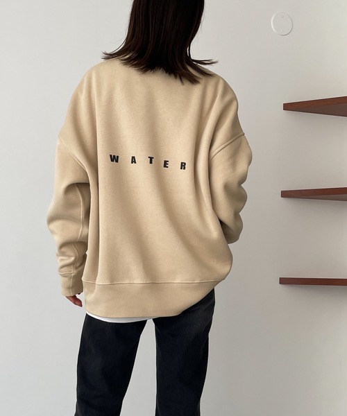 CANAL JEAN（キャナルジーン）の「1975 TOKYO(1975 トーキョー) "HEAVY WATER"裏起毛クルーネックトレーナー（スウェット・レディース・ホワイト/ブラック/サンドベージュ・X-LARGE/LARGE）」の6枚目の写真