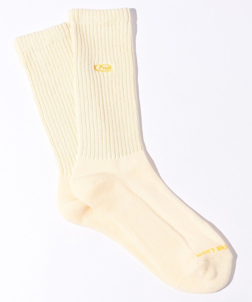 FRUIT OF THE LOOM(フルーツオブザルーム)の「【FRUIT OF THE LOOM】マーク刺繍シグナル/クルー丈ソックス/レディース/3足セット(ソックス/靴下・レディース・マルチ・23cm~25cm)」の6枚目の写真