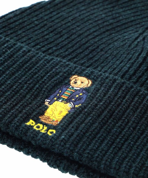 styles（スタイルス）の「POLO RALPH LAUREN SOLID PREPPY BEAR BEANIE 3535/3536（ニットキャップ/ビーニー・メンズ・グリーン/レッド・ONE SIZE）」の11枚目の写真