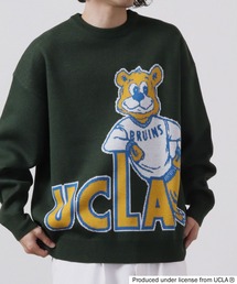 UCLA ベアー柄オーバーサイズクルーニット