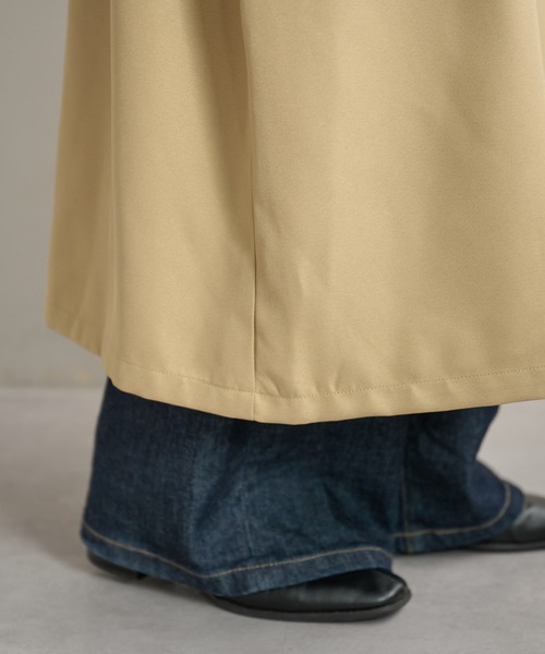 DISCOAT(ディスコート)の「【2WAY】カラーボリュームスリーブコート(トレンチコート・レディース・ベージュ/カーキ/オレンジ/グレイッシュベージュ・FREE)」の19枚目の写真