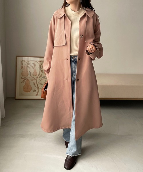 DISCOAT（ディスコート）の「【2WAY】カラーボリュームスリーブコート