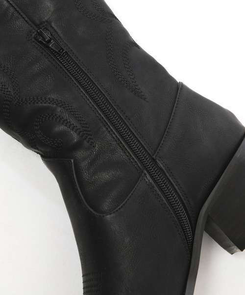 SPIRALGIRL(スパイラルガール)の「ウエスタンブーツ(ブーツ・レディース・ホワイト/ブラック/ベージュ・MEDIUM/LARGE)」の17枚目の写真