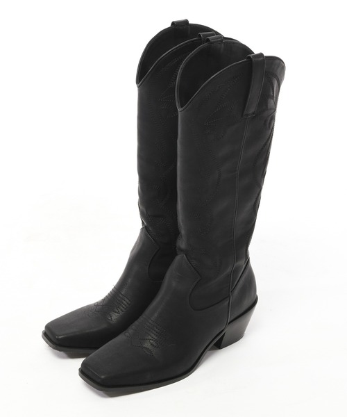 SPIRALGIRL(スパイラルガール)の「ウエスタンブーツ(ブーツ・レディース・ホワイト/ブラック/ベージュ・MEDIUM/LARGE)」の12枚目の写真