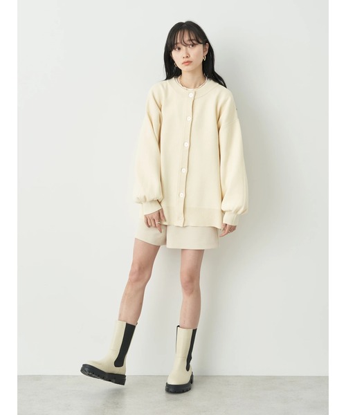 earth music&ecology（アースミュージックアンドエコロジー）の「カットツイルショートパンツ（その他パンツ・レディース・グレイッシュブルー/ブラック/ライトベージュ・S/M）」の4枚目の写真