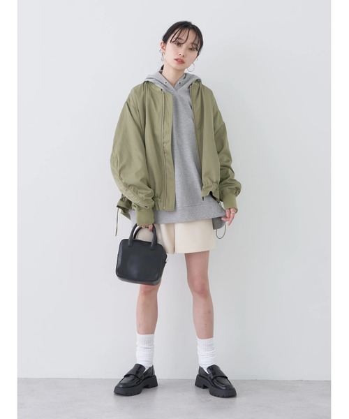 earth music&ecology（アースミュージックアンドエコロジー）の「カットツイルショートパンツ（その他パンツ・レディース・グレイッシュブルー/ブラック/ライトベージュ・S/M）」の7枚目の写真