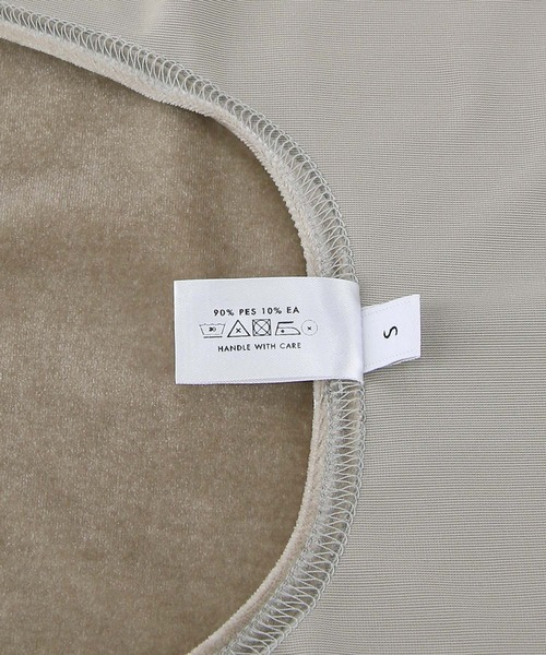 ADAM ET ROPE'（アダムエロペ）の「【SIMONE WILD】VELVET SINGLET（タンクトップ・レディース・ベージュ/ブルー系その他4/オリーブ/チャコールグレー・S/M）」の19枚目の写真