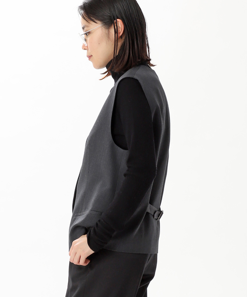 AP STUDIO（エーピーストゥディオ）の「ウールツイルベスト（ベスト・レディース・グレー・FREE）」の8枚目の写真