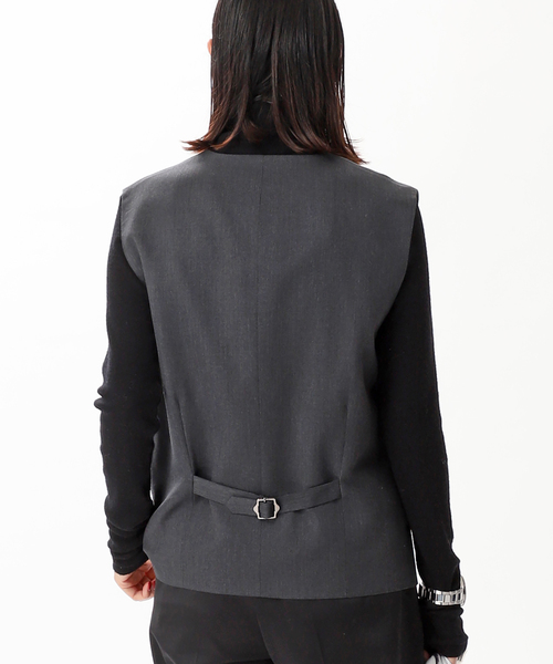 AP STUDIO（エーピーストゥディオ）の「ウールツイルベスト（ベスト・レディース・グレー・FREE）」の9枚目の写真