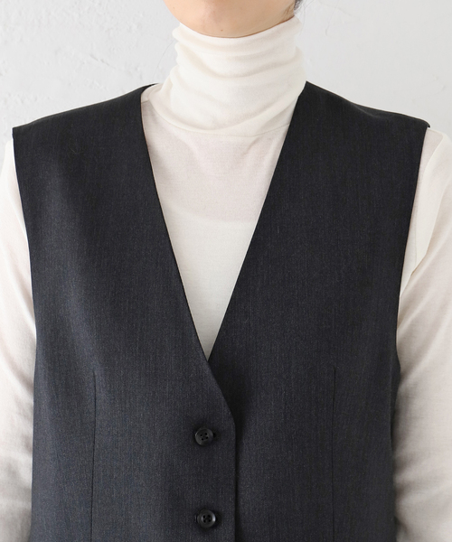 AP STUDIO（エーピーストゥディオ）の「ウールツイルベスト（ベスト・レディース・グレー・FREE）」の17枚目の写真