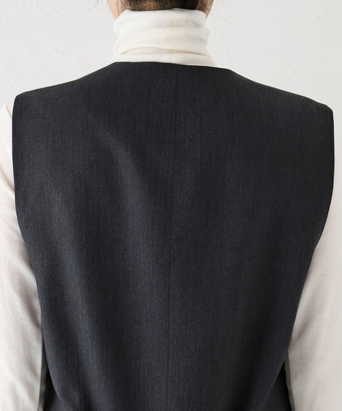 AP STUDIO（エーピーストゥディオ）の「ウールツイルベスト（ベスト・レディース・グレー・FREE）」の18枚目の写真