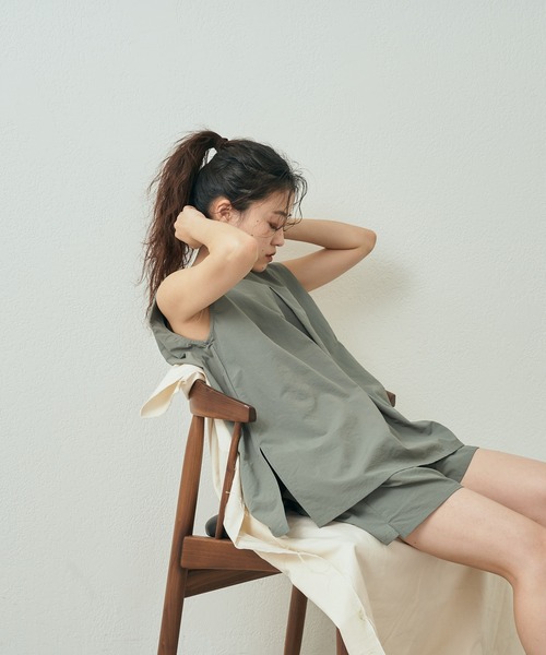 Franklin Climbing（フランクリンクライミング）の「【2/9 ヒルナンデスOA 放映アイテム】【Retreat】水陸両用ブラウス（ラッシュガード・レディース・オリーブ/レモンイエロー/ボルドー/ブラック・ONE SIZE）」の22枚目の写真