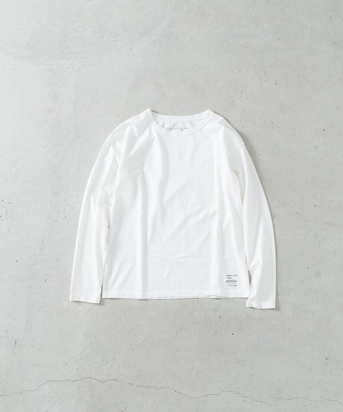 quadro(クオドロ)の「40/2CM天竺クルーネックtee(Tシャツ/カットソー・メンズ・ブルーグレー/レンガ/ダークネイビー/オフホワイト・LARGE/MEDIUM)」の22枚目の写真