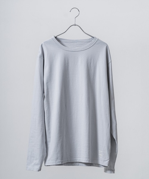quadro(クオドロ)の「40/2CM天竺クルーネックtee(Tシャツ/カットソー・メンズ・ブルーグレー/レンガ/ダークネイビー/オフホワイト・LARGE/MEDIUM)」の20枚目の写真