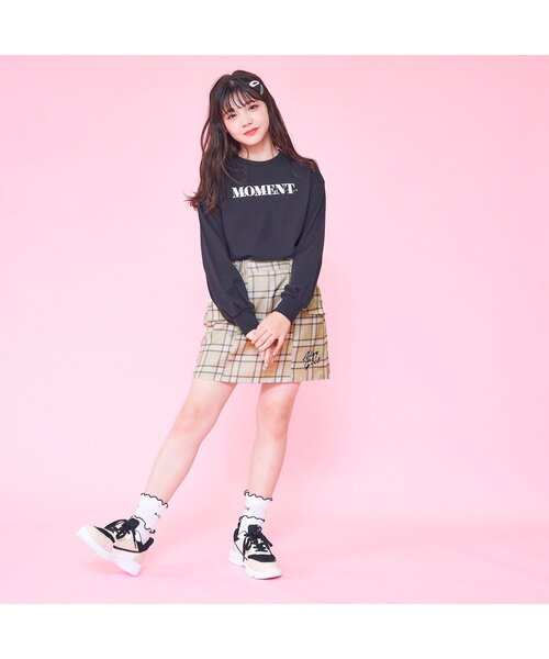algy(アルジー)の「バックレースアップスカパン(スカート・キッズ・オフホワイト/ベージュ/ミント・XXX-SMALL/XX-SMALL/X-SMALL/MEDIUM/SMALL)」の4枚目の写真