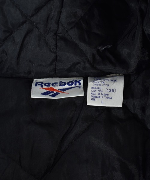 Reebok(リーボック)の「【ヴィンテージ古着】90's Reebok / リーボック ロゴ 中綿入り フルジップ ナイロンジャケット(ナイロンジャケット・メンズ・ブラック・LARGE)」の4枚目の写真