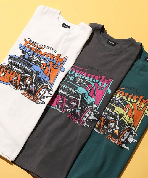 PBLIM（ページボーイリム）の「PAGEBOYLIM/オートモービルルーズT（Tシャツ/カットソー・レディース・グリーン/チャコールグレー/オフホワイト/ブラウン/ネイビー/ブラック・MEDIUM/LARGE）」の20枚目の写真