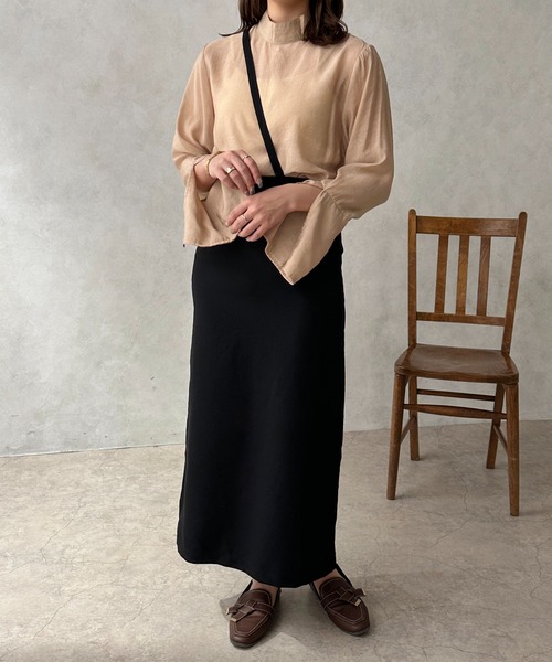 apres jour clair（アプレジュールクレア）の「【apres jour clair】シアーフレアスリーブブラウス【ZOZOTOWN限定アイテム】（シャツ/ブラウス・レディース・ブラウン系その他/アイボリー/ベージュ・X-LARGE/フリー）」の22枚目の写真