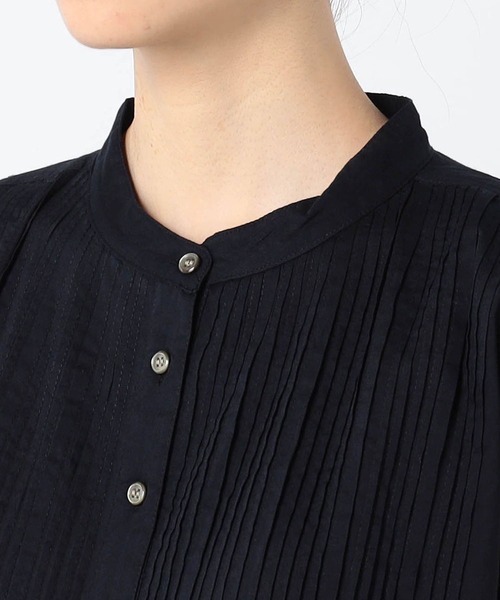 Grand PARK(グランドパーク)の「ピンタック入り ノースリーブチュニック(シャツ/ブラウス・レディース・ホワイト/ネイビー/その他・FREE)」の9枚目の写真