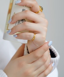 【ANEMONE アネモネ】ミル打ちクラウンリング[K10] 11号 アネモネのリング / Anemone ring | atelier mozu