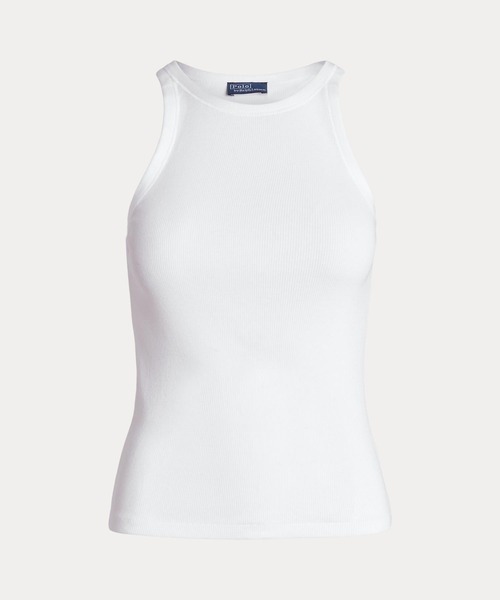 POLO RALPH LAUREN(ポロ ラルフ ローレン)の「リブド コットン タンク トップ(タンクトップ・レディース・ホワイト・M/S/XL/XXS/XS/L)」の7枚目の写真
