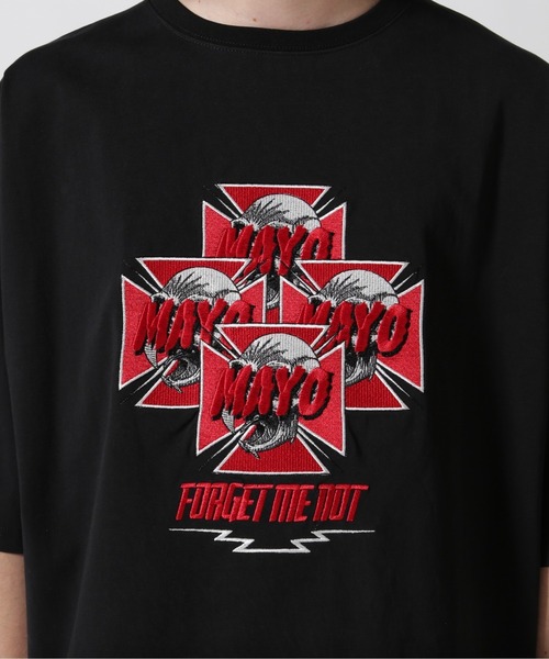 ROYAL FLASH（ロイヤルフラッシュ）の「MAYO/メイヨー/MAYO Hawk Embroidery Short Sleeve Tee（Tシャツ/カットソー・メンズ・ブラック/ピンク・L/M/XL）」の18枚目の写真