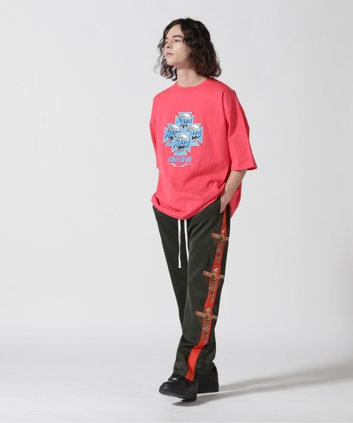 ROYAL FLASH（ロイヤルフラッシュ）の「MAYO/メイヨー/MAYO Hawk Embroidery Short Sleeve Tee（Tシャツ/カットソー・メンズ・ブラック/ピンク・L/M/XL）」の20枚目の写真