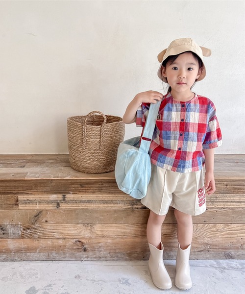 aimoha（アイモハ）の「【aimoha-KIDS-】子供服　センタープレス英字プリントハーフパンツ（スウェットパンツ・キッズ・ライトベージュ/ダークグレー・90/100/110/120/80/130）」の12枚目の写真