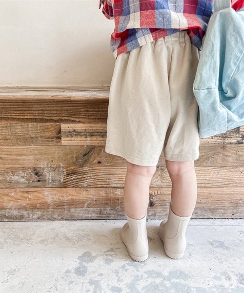 aimoha（アイモハ）の「【aimoha-KIDS-】子供服　センタープレス英字プリントハーフパンツ（スウェットパンツ・キッズ・ライトベージュ/ダークグレー・90/100/110/120/80/130）」の21枚目の写真