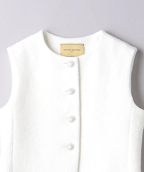 ユナイテッドアローズ UNITED ARROWS 白 36 ツイード ベスト ユナイテッドアローズ UNITED ARROWS 白 36 ツイード ベスト