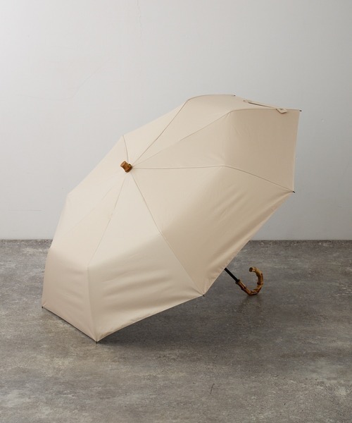 Birthday room（バースデイルーム）の「晴雨兼用軽量UVカット(99%)バンブー折りたたみ傘（折りたたみ傘・レディース・ベージュ/グリーン/ブラック・FREE）」の5枚目の写真