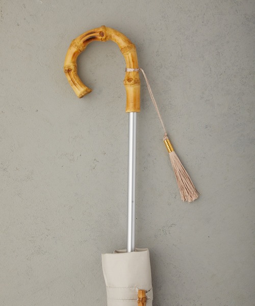 Birthday room（バースデイルーム）の「晴雨兼用軽量UVカット(99%)バンブー折りたたみ傘（折りたたみ傘・レディース・ベージュ/グリーン/ブラック・FREE）」の8枚目の写真