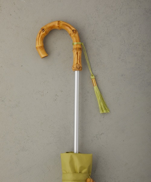 Birthday room（バースデイルーム）の「晴雨兼用軽量UVカット(99%)バンブー折りたたみ傘（折りたたみ傘・レディース・ベージュ/グリーン/ブラック・FREE）」の9枚目の写真