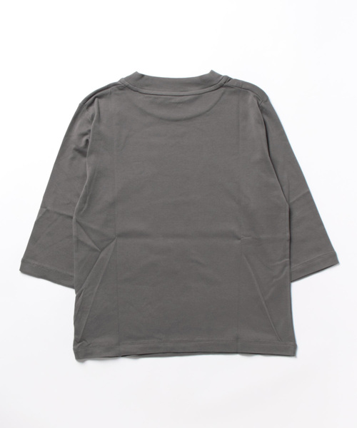 SIPULI（シプリ）の「[Elama]Svin Cotton Rib ボトルネックプルオーバー（Tシャツ/カットソー・レディース・ライトグレー/ダークグレー・2）」の9枚目の写真